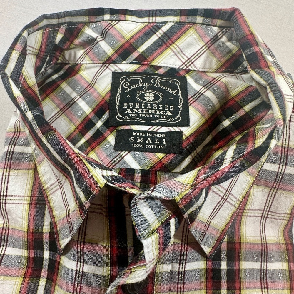 Men’s Lucky Brand Long Sleeve Cotton Shirt Size Small​​​ - Picture 2 of 7